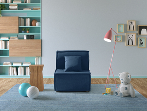 EVERGREENWEB Divano Letto Singolo con Materasso e Cuscino Made in Italy, Rivestimento Rimovibile, Arredamento Salvaspazio, Divano Trasformabile ELLEN - Product Image 6