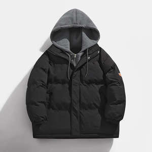 2026 vente en gros conception personnalisée Streetwear matelassé respirant et léger Polyester chaud Bomber manteau doudoune pour hommes - Product Image 3