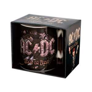 Tasse en grès AC/DC Rock Bust, compatible micro-ondes et lave-vaisselle, design classique/moderne/vintage, pour cadeaux d'affaires et cadeaux de retraite - Product Image 1