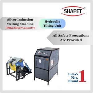 Machine industrielle de fonte d'induction d'argent de 30 kilogrammes avec l'unité de inclinaison et l'équipement de refroidissement - Product Image 4