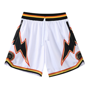 Shorts confortables pour hommes Shorts imprimés Polyester Laker hommes maillot de basket-ball maille court taux de gros pas cher prix OEM Service - Product Image 3