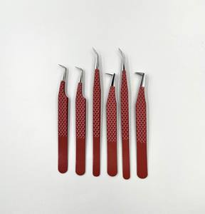 Professional <b>Eyelash</b> <b>Tweezers</b> in Low Price Top High Quality Beauty Tools <b>Eyelash</b> <b>Tweezers</b> best grip <b>eyelash</b> <b>tweezer</b> beige color - Product Image 1