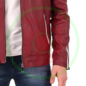 Veste en cuir sur mesure pour homme, nouvelle mode, vêtements décontractés, vestes en cuir de motard, logo personnalisé, veste en cuir respirante - Product Image 6