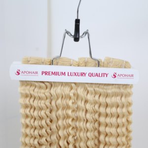 Extensiones de cabello Remy vietnamita teñido marrón oscuro Premium pelo de trama rizado profundo al por mayor - Product Image 2