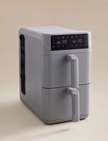 Friteuse à air chaud nouvelle génération 1800W 8L 9L à double panier, 2 zones à commande séparée, en vente pour les États-Unis/l'Europe/l'Asie/l'Amérique du Sud