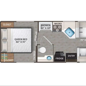 Nouvelles caravanes de voyage T-h-o-r F-r-e-e-d-o-m E-l-i-t-e 28H-Z-F 2026 pour l'extérieur, maisons mobiles et camping-cars - Product Image 3