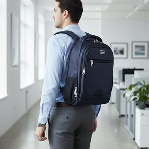 Sac à dos étanche pour ordinateur portable avec fermeture à glissière Capacité de 36-59L pour 15.6 pouces Logo personnalisé unisexe - Product Image 1