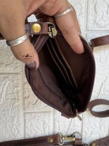 กระเป๋าคลัทช์หนังวัวขนเฟอร์มีพู่สลักด้วยเลเซอร์และสายถอดออกได้กระเป๋าสตางค์หรูหรามีซิปหนังตะวันตกดีไซน์เนอร์สินค้ามาใหม่ - Product Image 6