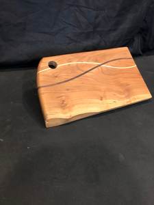 Tabla de Cortar y Bandeja para Servir de Madera, Duradera, Forma Rectangular, 12 mm de Grosor, Apta para Lavavajillas - Product Image 2