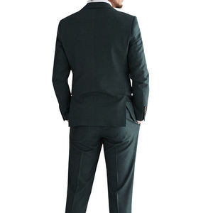 Costumes pour hommes grande taille de qualité supérieure, avec surpiqûres, pantalon et veste sur mesure, fabriqués au Pakistan, en tissu worsted imperméable, double boutonnage - Product Image 6