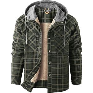 14. <b>Men's</b> Plaid <b>Flannel</b> <b>Jacket</b> Tartan Check Pattern Warm Streetwear Outerwear Manufacturer - Product Image 2