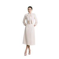 Faldas de diseño de lujo para mujer con chaqueta Fabricante de Vietnam Faldas para mujer LISA FALDA DE LONGITUD MEDIA 60% Triacetato 40% Poliéster