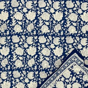 Juego de sábanas ajustadas de calidad 200TC con estampado Floral Vintage de lujo al por mayor 3 indios hechos a mano 78x80x12 pulgadas 100% algodón puro - Product Image 3