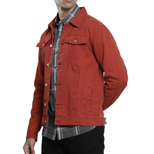 Veste en toile personnalisée pour homme avec bouton utilitaire en tissu de qualité supérieure pour vêtements de travail décontractés et mode extérieure élégante - Product Image 5