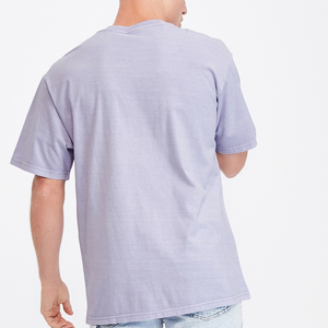 เสื้อยืดผู้ชายทรงหลวมแบบดรอปไหล่ ยี่ห้อ OEM Fortune apparel  รับทำโลโก้ตามสั่ง ผ้าฝ้าย 100% เสื้อยืดโอเวอร์ไซส์ เสื้อยืดเปล่าสำหรับผู้ชาย - Product Image 4