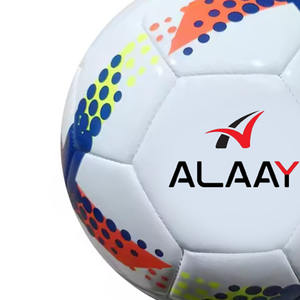 Alaay superventas balón de fútbol PU cuero personalizado Color Size5 máquina cosida inflable profesional al por mayor - Product Image 4