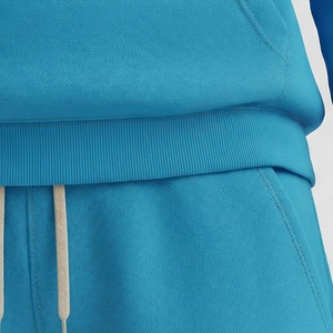 ชุดวอร์มผู้หญิงแบบมีฮู้ด ลายเรียบ สีตัดกัน ปรับแต่งสีได้ พร้อมโลโก้สั่งทำ ชุดกีฬา ความยาวถึงข้อเท้า - Product Image 5