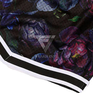 กางเกงขาสั้นผ้าตาข่ายของผู้ชายกางเกงขาสั้นตาข่ายดีไซน์ใหม่ล่าสุด - Product Image 6