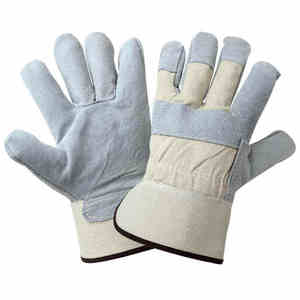 Gants de sécurité en cuir de vache robuste pour hommes, fonction antidérapante, gants de travail en cuir - Product Image 1