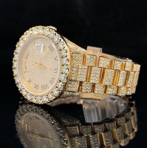 <b>Vintage</b> 18K Gold with Diamond Bezel & Diamond Dial <b>Ladies</b> <b>Watch</b> With <b>Vintage</b> Bracelet - Product Image 6