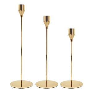 Portavelas de hierro con acabado antiguo de cobre, Juego de 3, candelabro decorativo de diseño elegante hecho a mano para hombre indio para el hogar - Product Image 5