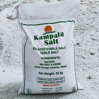 Sel de table raffiné de qualité supérieure 25 kg |   Poudre fine et grossière de Kampala |   NaCl de qualité alimentaire haute pureté, iode en option, certifié ISO/HACCP