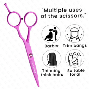 Ciseaux de coiffure en acier inoxydable pour barbier, fournisseur en gros d'instruments de barbier par Bahasa - Product Image 5