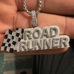 RB Gems 14K <b>White</b> <b>Gold</b> Lab Grown Cut VVS Moissanite Diamond Pendant <b>Necklace</b> 925 Silver Wedding Anniversary Gift <b>Men</b> Women - Product Image 6