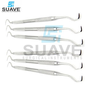 Meilleure vente en acier inoxydable à poignée confortable ensemble de sondes de chirurgie dentaire par SUAVE INSTRUMENTS CHIRURGICAUX - Product Image 1