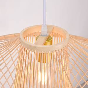 LAMPE EN ROTIN ÉTOILE AVEC BASE ET ABAT-JOUR AVEC PERLES DE BASE EN MÉTAL ET TAILLE PERSONNALISÉE ACCESSOIRES DE DÉCORATION DE NOËL MARIAGE - Product Image 2