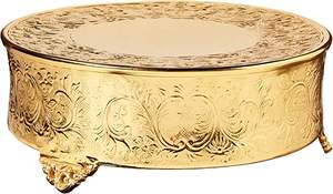 Ensemble de 3 supports de service à gâteaux en métal noir, finition Antique, tasse ronde en métal, support de serveur de gâteaux aux fruits, support de gâteau Design fait à la main - Product Image 3