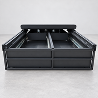 Boîte de chargement en aluminium pour camionnette RAM 1500 avec benne de 6,4 pieds et points de fixation