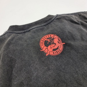 Venta al por mayor 100% algodón hombres camiseta de alta calidad de gran tamaño Boxy Fit logotipo personalizado DTG impreso crudo dobladillo grueso cuello Puff técnica - Product Image 4