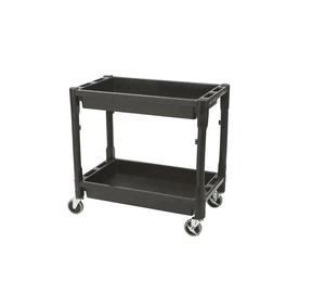 Heavy Duty Utility Service <b>Cart</b> 3 Tier 500LBS Plastic Rolling Utility <b>Cart</b> with 360 Swivel <b>Wheels</b> - Product Image 3