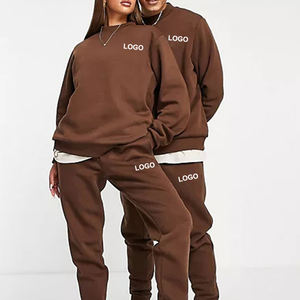 Custom Zip up Sweat Suits Hoodie Jogging Chándal Pantalones de chándal acampanados y conjunto de Sudadera con capucha - Product Image 4