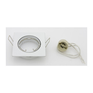Faretti Quadrati da Incasso Orientabili X LED GU10 Cromo - Product Image 2