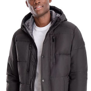 Top tendance sur mesure hommes vestes Parka rembourrées pleine longueur à vendre avec manteaux à capuche pour vêtements d'hiver - Product Image 6