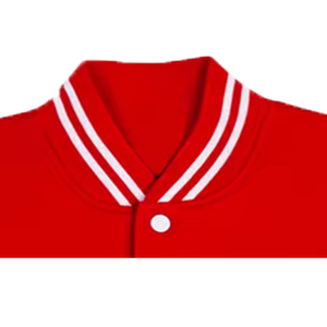 Factory Wholesale Custom Varsity Jacket OEM Design Breathable Windproof High Quality Men Embroidery Patch Front Genuine Leather - Product Image 4