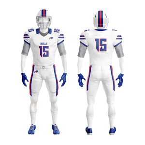 Uniforme de Fútbol Americano al por Mayor, Conjunto de Camisetas de Fútbol Personalizadas, Poliéster Absorbente de Humedad, Servicio OEM, Sublimación Completa - Product Image 4