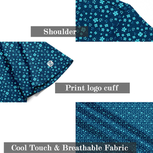 เสื้อโปโลผู้ชายคุณภาพสูง ทรงปกติ แขนสั้น สำหรับเล่นกีฬา ซับเหงื่อ แห้งเร็ว เหมาะสำหรับกอล์ฟ รับสกรีนโลโก้ ผ้าพิมพ์ลายเรียบ - Product Image 4