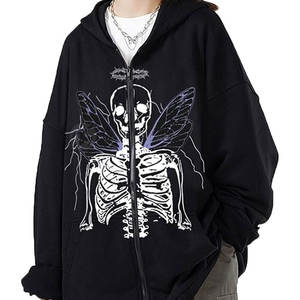 Nueva Sudadera con Capucha de Color Sólido para Mujer, Estilo Casual de Invierno, Detalle de Pedrería, Cierre de Cremallera, Forro, Talla Grande, 100% - Product Image 3