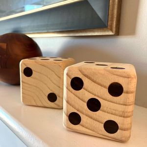 Wooden Dice handmade wooden dice set <b>for</b> <b>board</b> <b>games</b> casinos and family entertainment evenings - Product Image 5