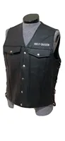 Gilet de moto respirant en cuir polyester/coton 100% authentique, patchs personnalisés, couleur, taille et design sur mesure, haute qualité, hiver, homme