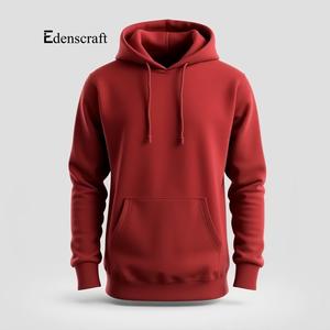 Sudadera con Capucha para Hombre, Otoño, Color Sólido, Ecológica, Transpirable, Tejido Liso Teñido, Felpa Suave, Diseño con Bolsillo y Cordón Ajustable - Product Image 5