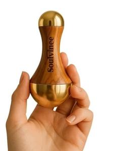 Juego de Masajeadores Kansa de Alta Venta, Masajeador Guasha Personalizado de Doble Cara, Herramientas de Masaje Corporal y de Pies con Combo de Varita Kansa Ayurvédica - Product Image 2