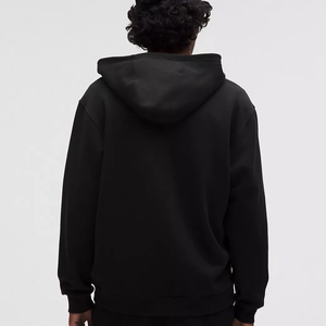 Alta calidad 240gsm Heavyweight Men's Hoodies Sudaderas Algodón Oversized Pullover Streetwear Custom Boxy Bordado Fleece - Product Image 3