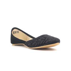Negro Casual Khusa Walking Style Zapatos - Product Image 3