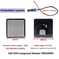 Módulo Lector RFID UHF Mini YRM200 con Antena de 3 a 5.5dBi para Sistema de Control de Acceso Raspberry Pi