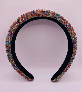 2025 diseñador hecho a mano mujeres niños bordado con cuentas bandas para el cabello de alta calidad multicolor bandas para la cabeza para niños fiesta elegante - Product Image 4