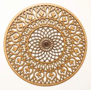 Mandala mural en MDF de qualité supérieure pour une décoration intérieure durable avec des motifs de mandala traditionnels - Product Image 6